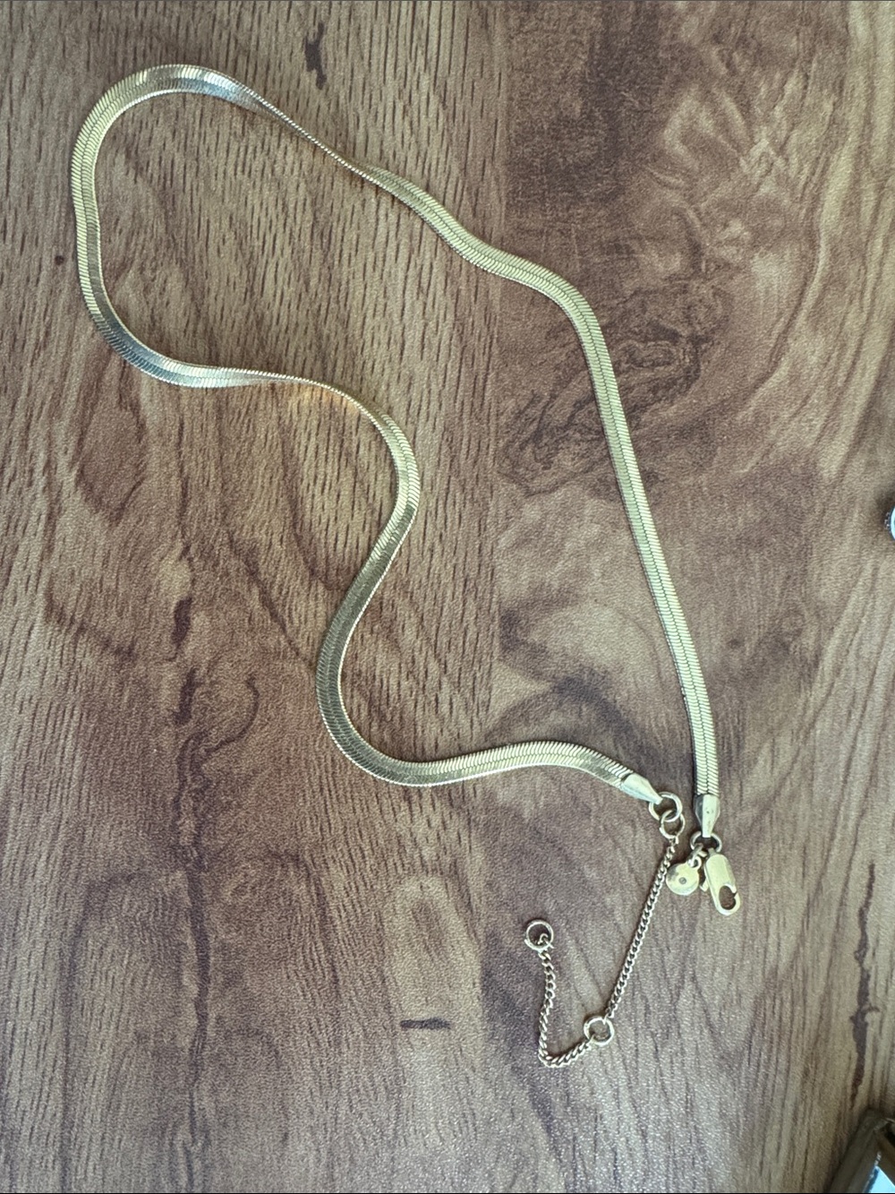 Madewell Gold Herringbone Chain Necklace - Elegant Women's Jewelry
